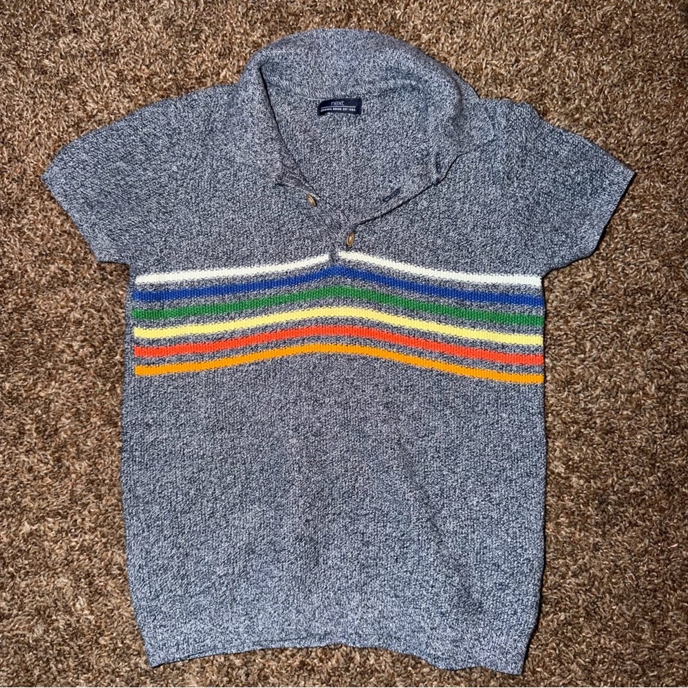 Next Kids Rainbow Knit Polo